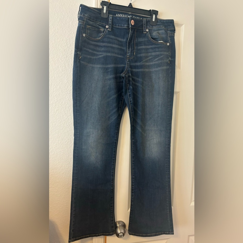 American Eagle Outfitters Blue Straight Leg Jeans Timeless Design